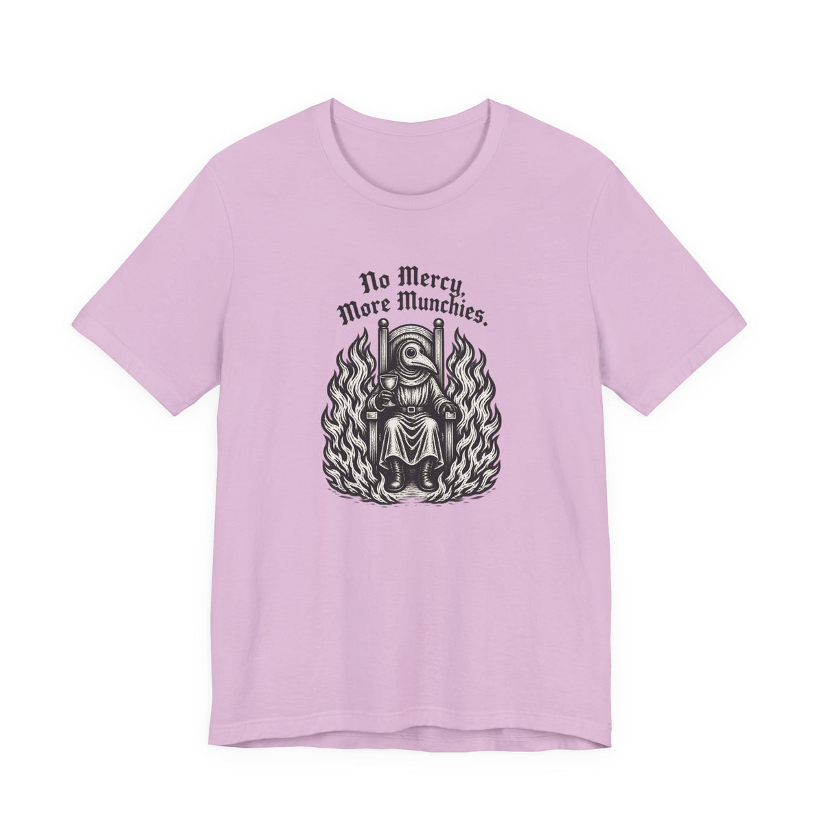 Plague Doctor Throne in Flames Tee