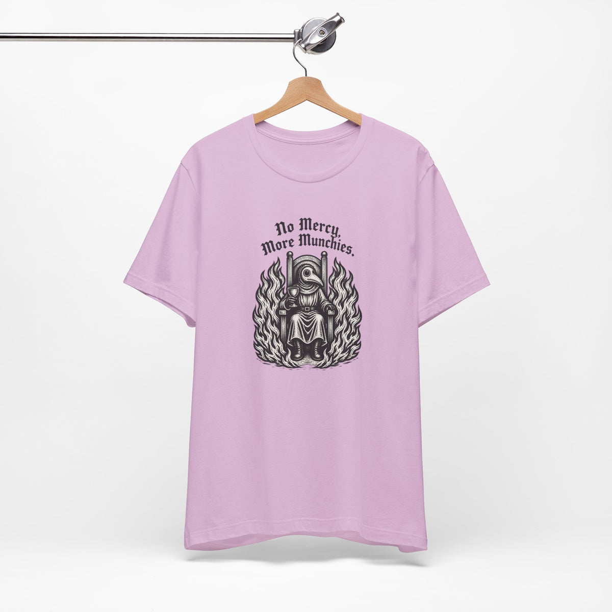 Plague Doctor Throne in Flames Tee