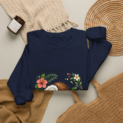 Put the Lime in the Coconut Tropical Floral Crewneck Sweatshirt