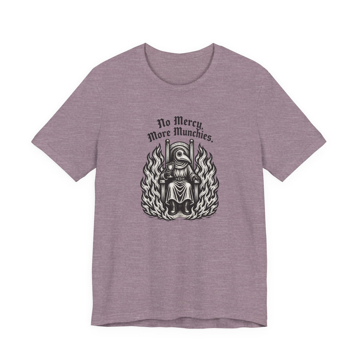 Plague Doctor Throne in Flames Tee