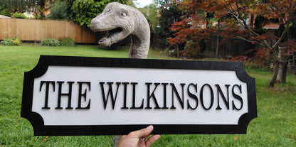 Custom 3D Train/street sign