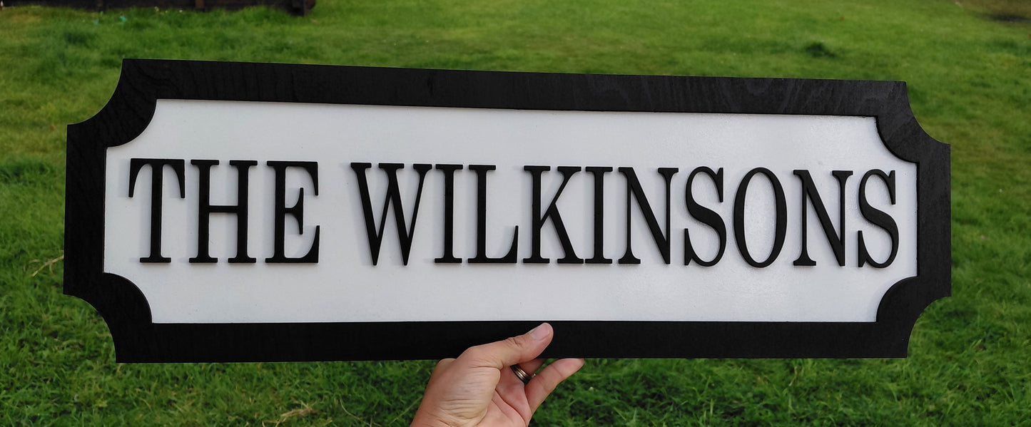 Custom 3D Train/street sign