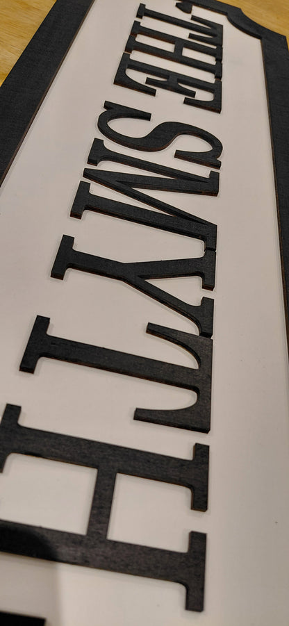 Custom 3D Train/street sign