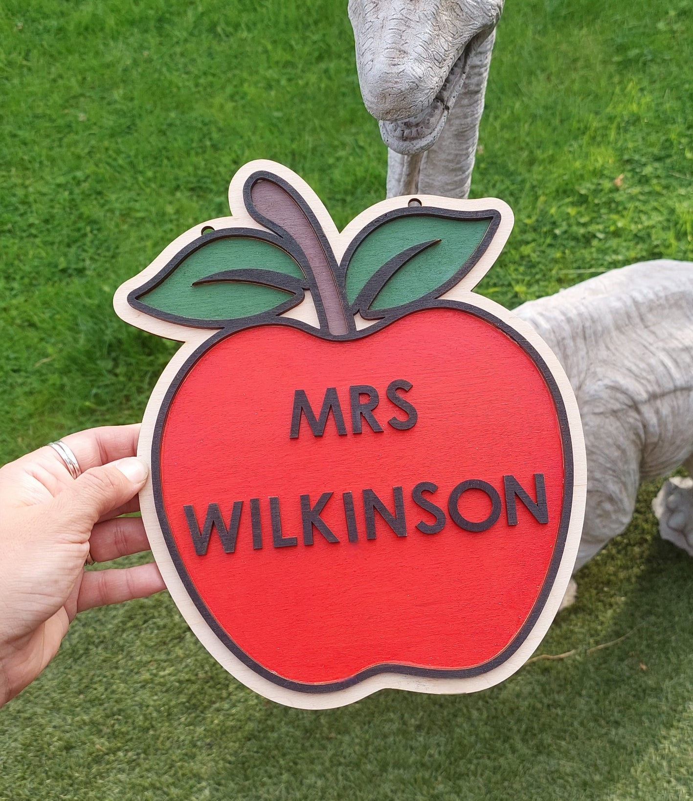 3D fruit name sign