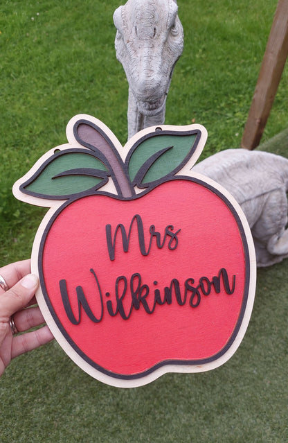 3D fruit name sign