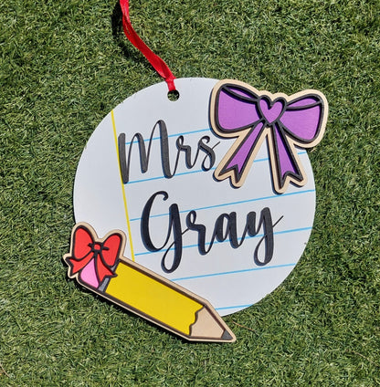 3D name sign classroom decor