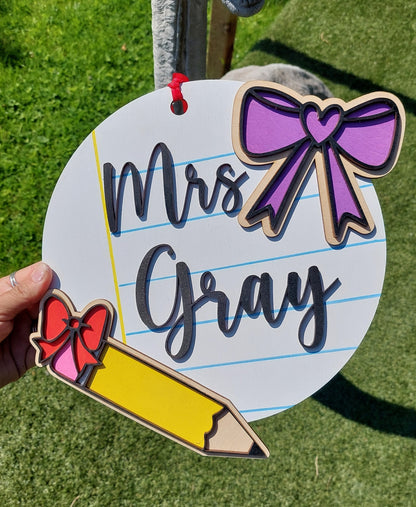 3D name sign classroom decor