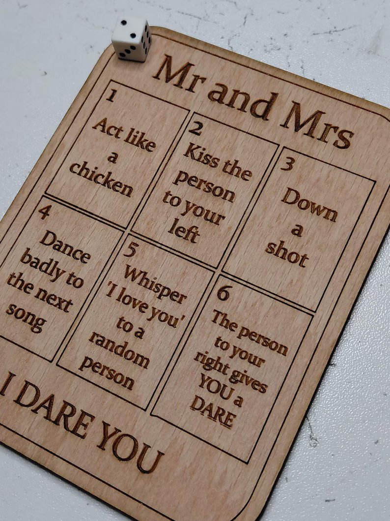 I dare you mini game.