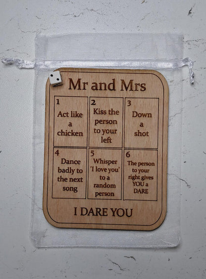 I dare you mini game.