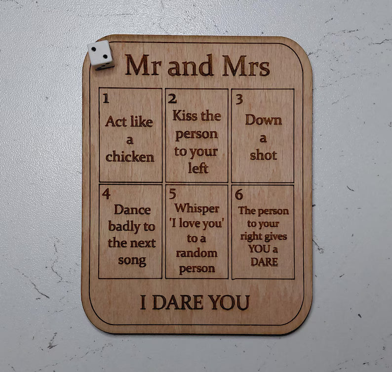 I dare you mini game.