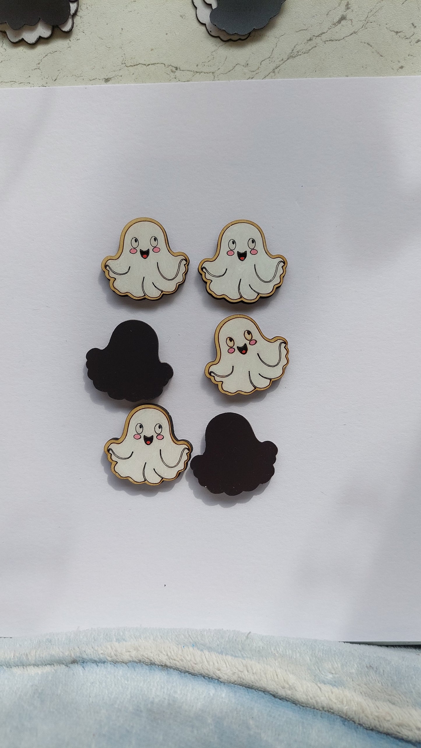 Cute Ghost Magnets - Set if 6