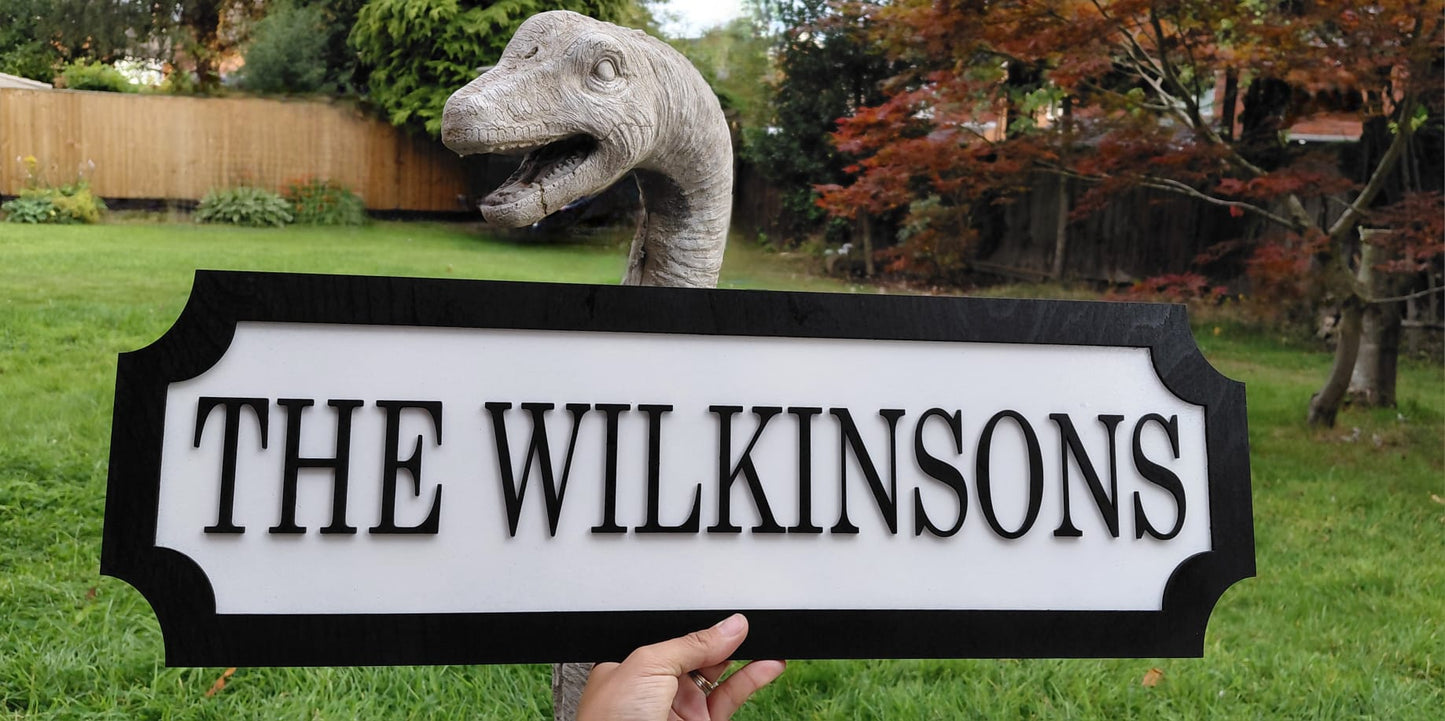 Custom 3D Train/street sign