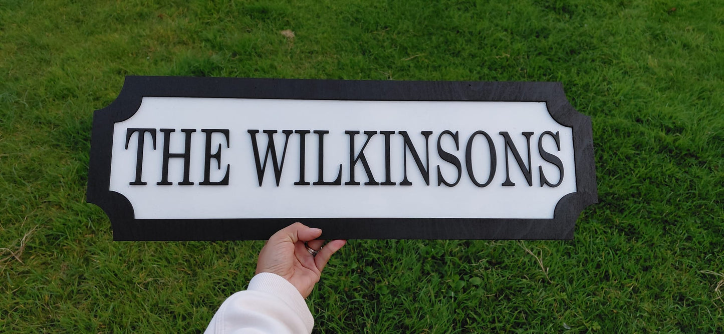 Custom 3D Train/street sign