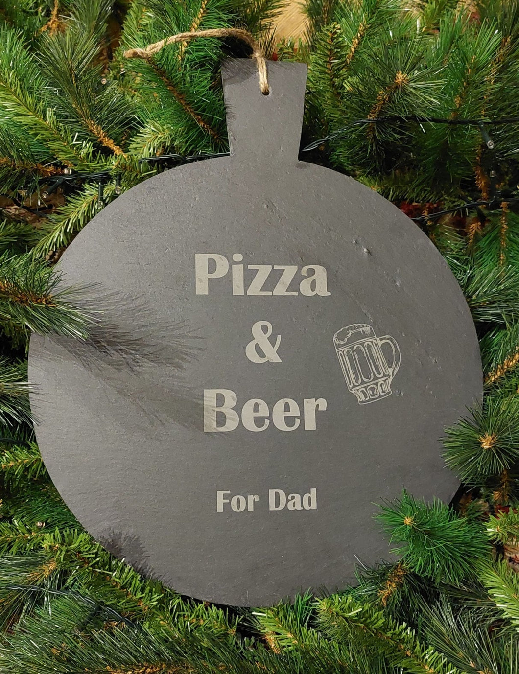 Personalised Slate Pizza Serving Board, Pizzeria Pizza Board Display, Engraved Laser UK, Birthday, Christmas, Wedding, Housewarming Gift.