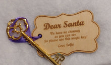 Load image into Gallery viewer, Personalised Christmas Eve Santa Key, For Christmas Tree, Christmas Eves box, Xmas Decoration, Magical Key, Name for children box, keepsake.
